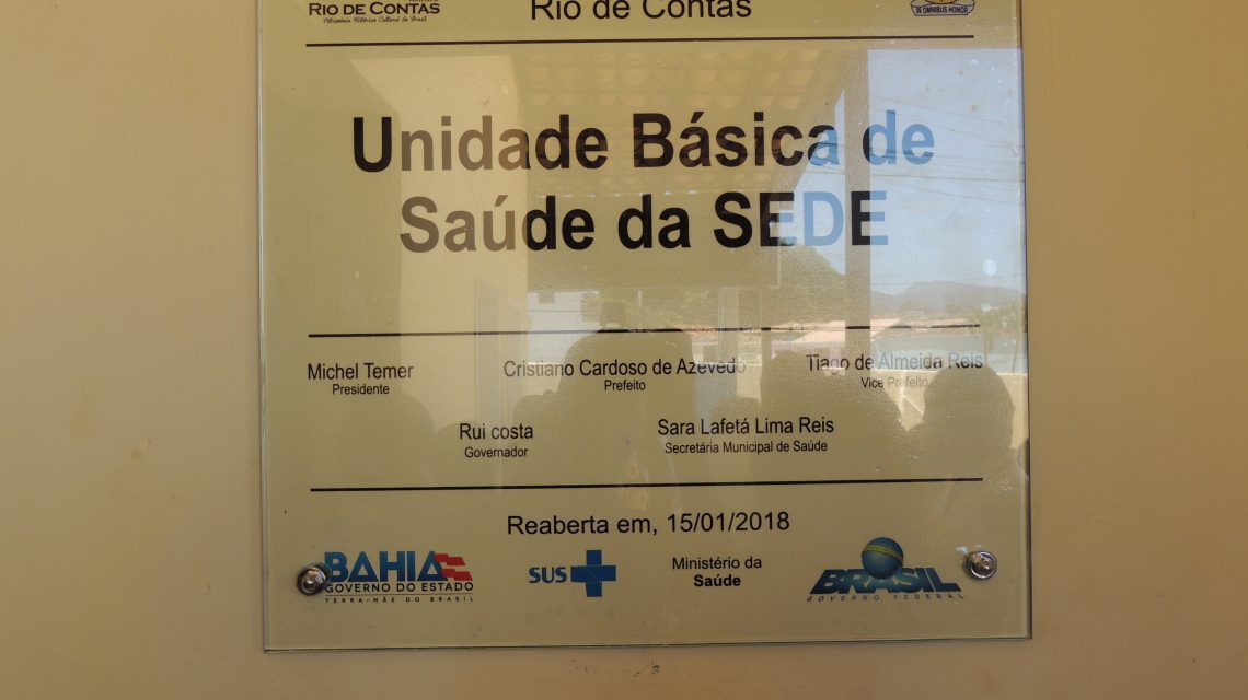 PREFEITURA DE RIO DE CONTAS promoveu a REABERTURA da UBS Unidade Básica de Saúde da sede TOTALMENTE REFORMADA