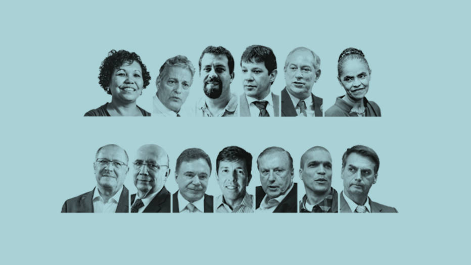 Pesquisa Ibope: Bolsonaro, 28%; Haddad, 22%; Ciro, 11%; Alckmin, 8%; Marina, 5%