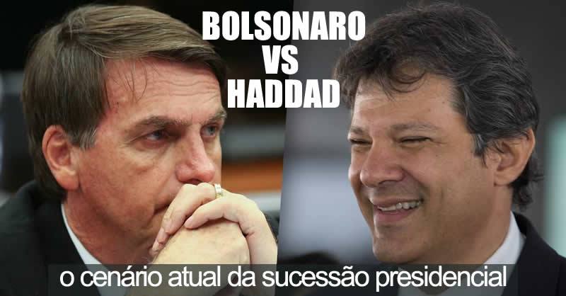 Ibope: Bolsonaro oscila de 26% para 28% e Haddad cresce de 8% para 19%