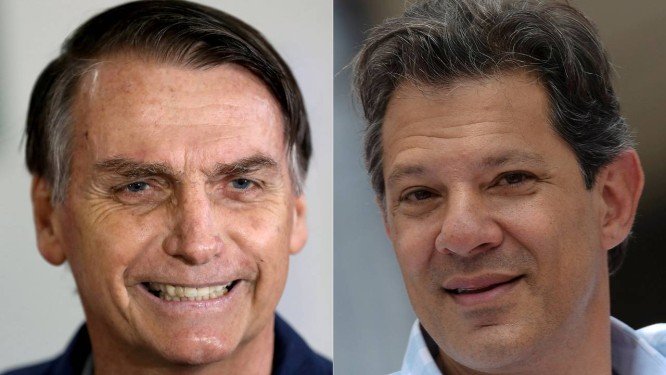 Datafolha para presidente, votos válidos: Bolsonaro, 58%; Haddad, 42%