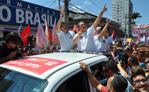 Reeleito, governador Rui Costa visita Conquista para mobilizar campanha de Haddad