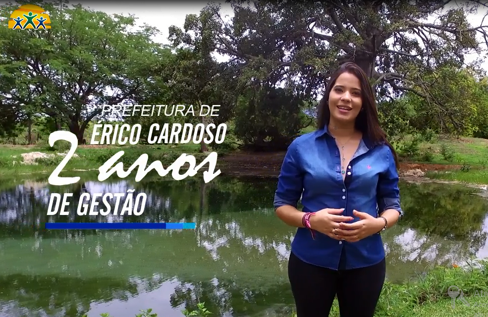 Vídeo Institucional da Prefeitura de Érico Cardoso faz resumo das ações em 02 anos