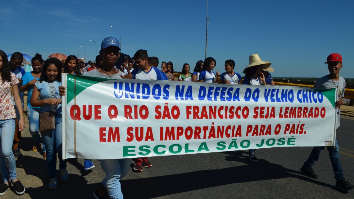 Ato em Bom Jesus da Lapa, lembra um mês do crime ambiental de Brumadinho e pede providências em defessa do Rio São Francisco