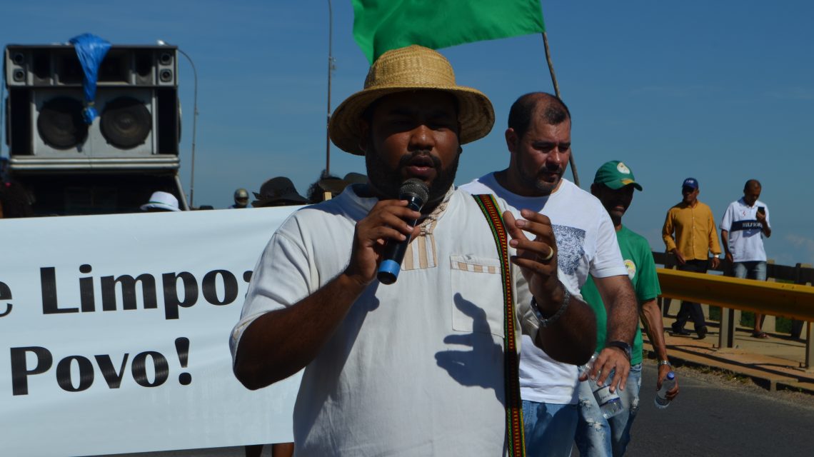 Ato em Bom Jesus da Lapa, lembra um mês do crime ambiental de Brumadinho e pede providências em defessa do Rio São Francisco