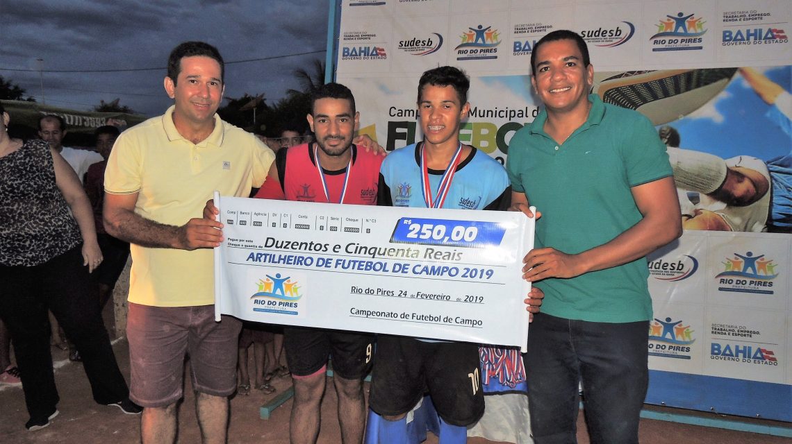 Prefeito de Rio do Pires prestigiou a final do Campeonato Municipal de Futebol de Campo