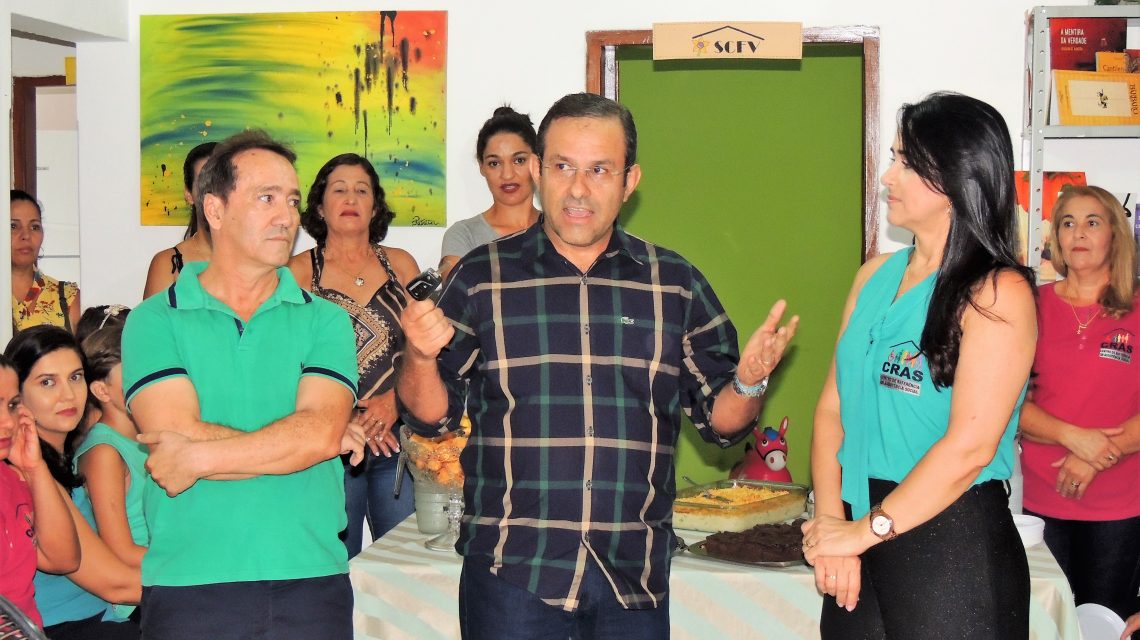 Profissionais da Assistência Social, comemoraram a reinauguração do CRAS