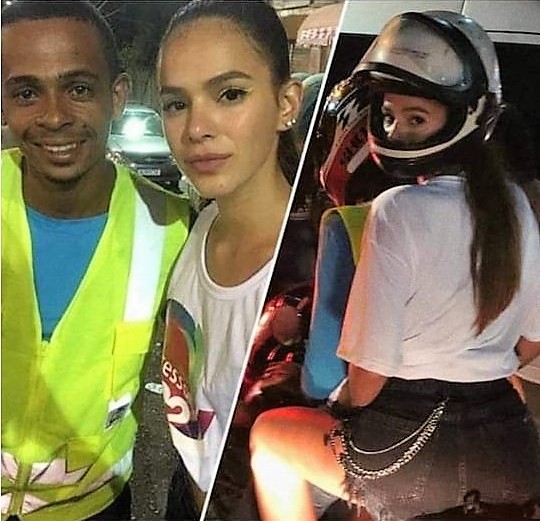 Marquezine vira meme após montagem com foto em que anda de mototáxi em Salvador